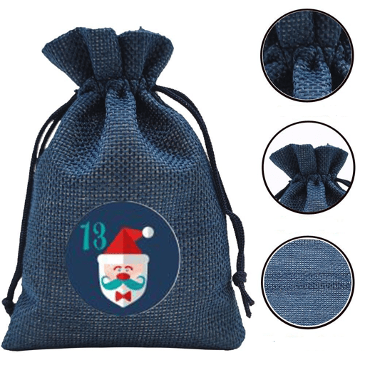 DIY Advent Calendar Bags for Filling, 97-piece Set