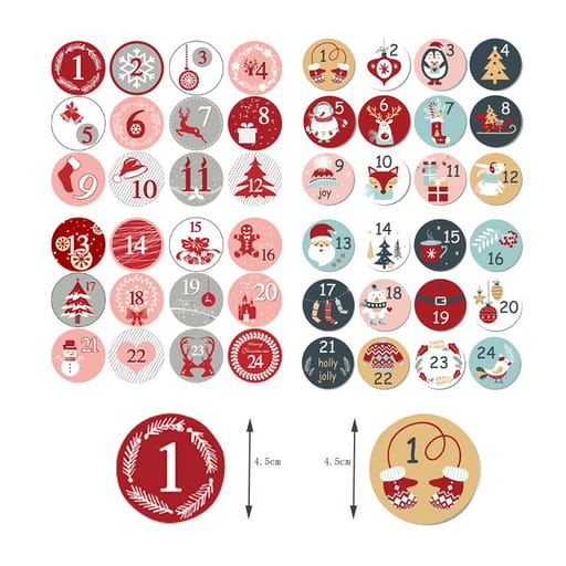 Sachets en jute pour calendrier de l&