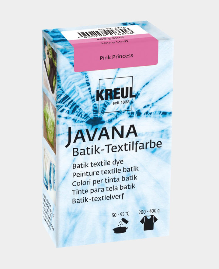 KREUL Batik Textile Dye Pink Princess, Dye Powder Including Dyeing Salt for Dyeing and Batik of Textiles, 70 g, Pink