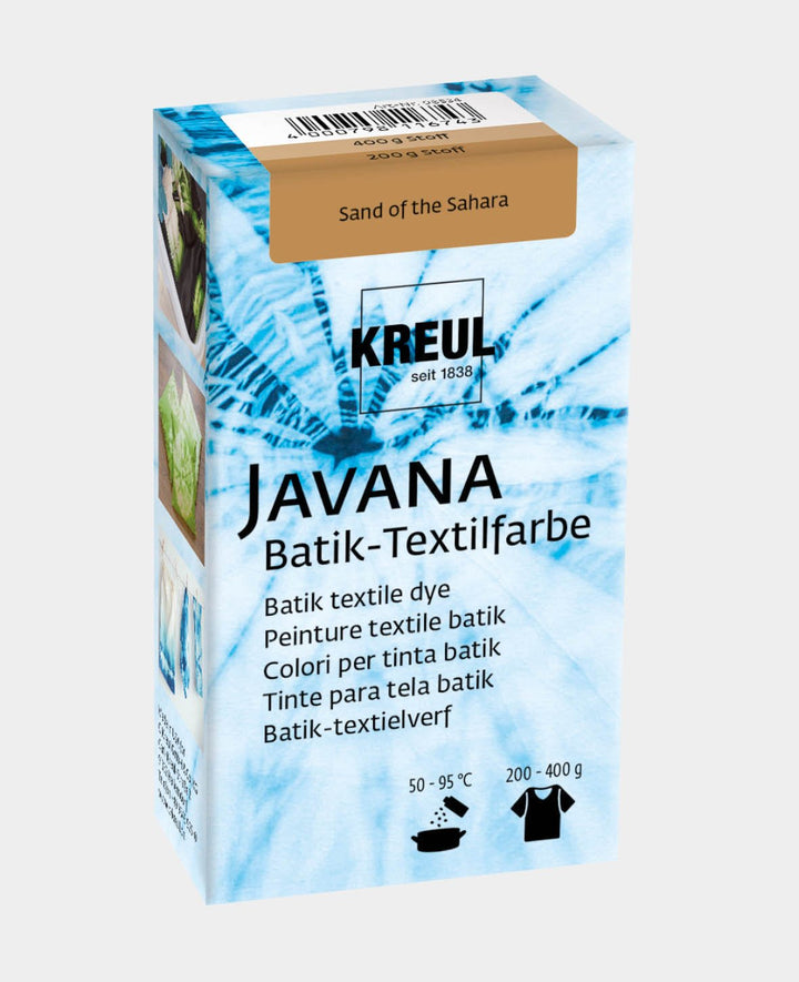 KREUL Teinture textile pour batik sable du Sahara, poudre de teinture avec sel de teinture inclus pour teindre et batik des textiles, 70 g, beige
