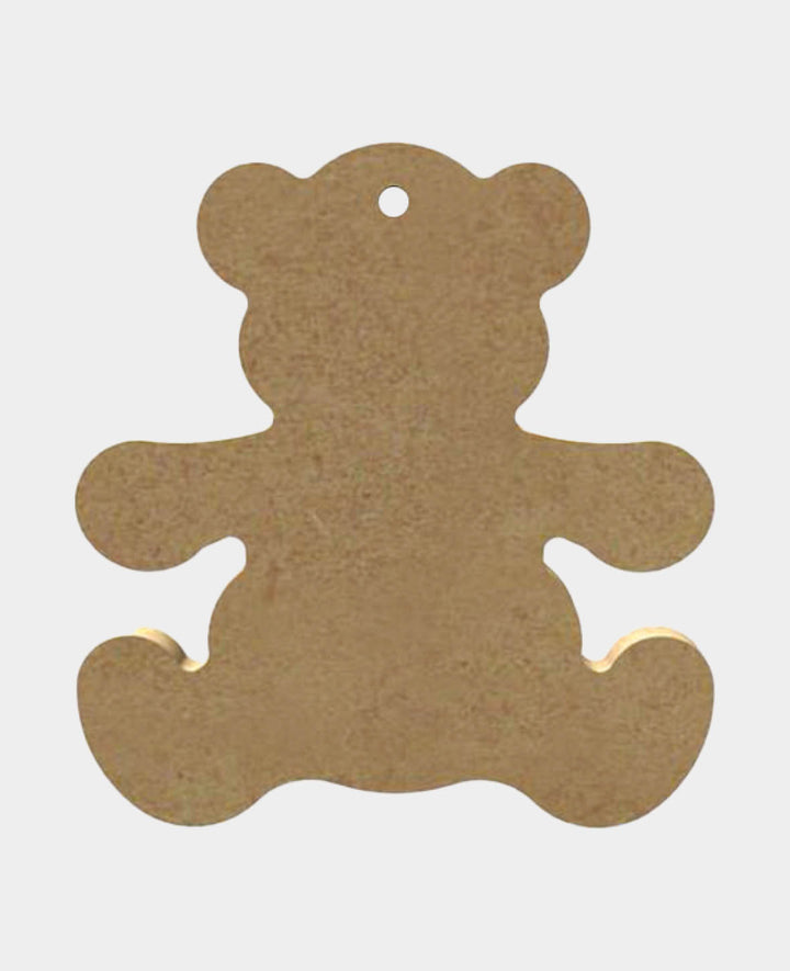 MDF Decorative Bear 2, 10 x 0.5 x 10 cm, Brown, 1 pc.