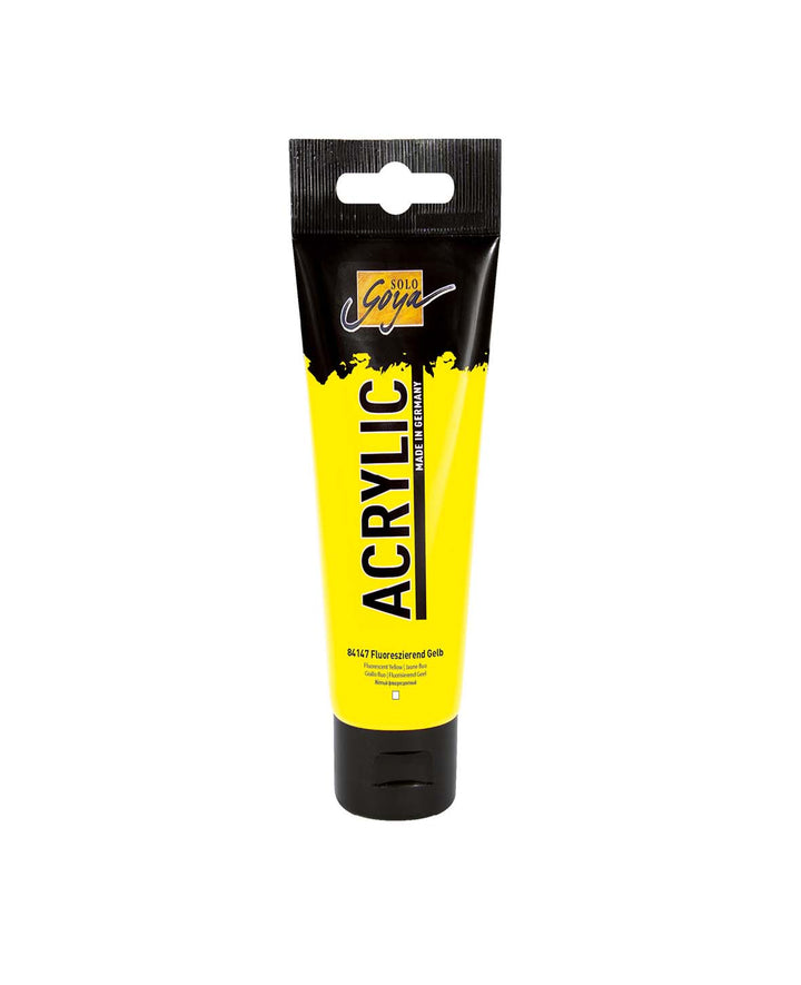 Acryl Basic 100ml,Fluoreszierend Gelb
