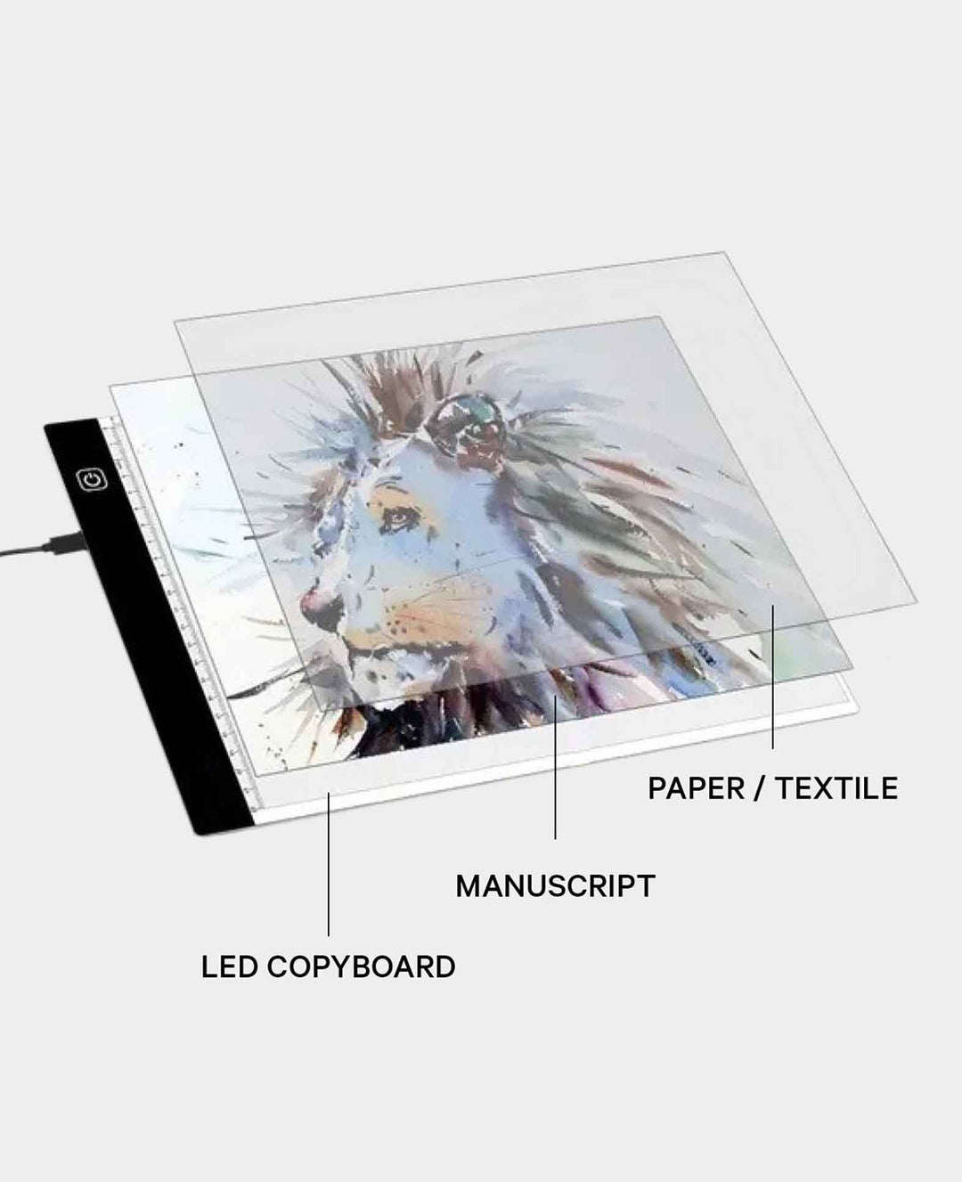 Dimmbares LED Zeichenbrett A3 Hochformat