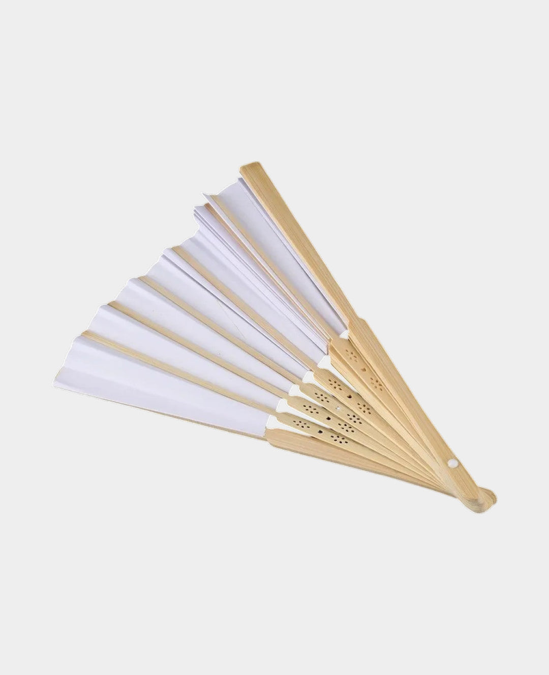 Paper Fans Foldable Wedding Decor - Green / Brown, 10 pcs.