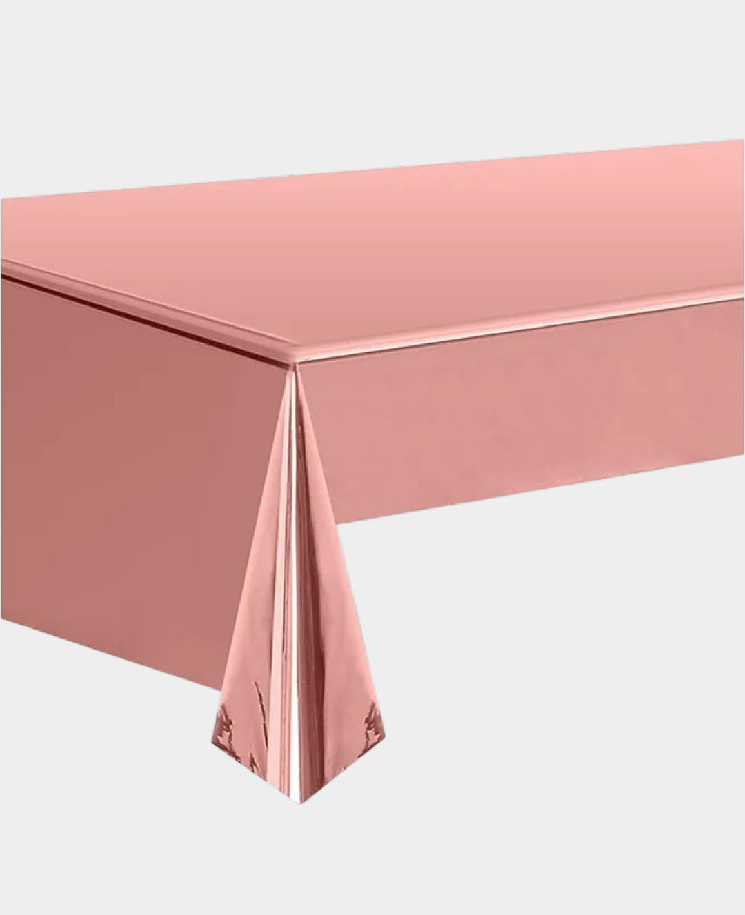 Nappe en aluminium décorative design métallique - Or rose, 271x137cm