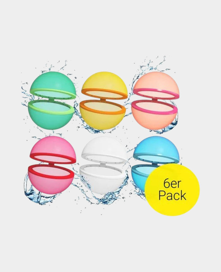 Silicone Water Bombs, Self-Sealing Balloons, 6 pcs.