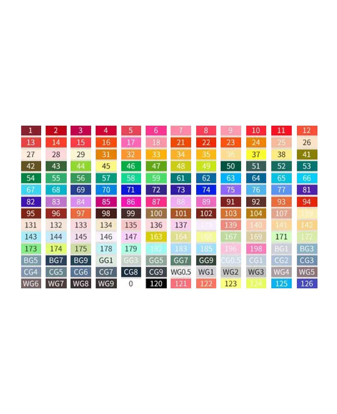 Waterproof Acrylic Marker Pens, Dual Tip with Carry Bag, 168 pcs