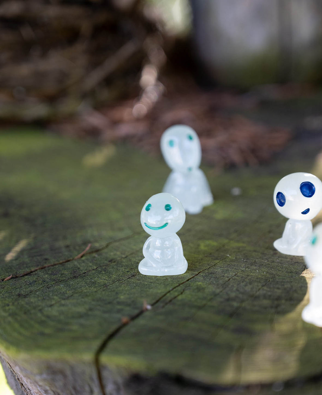 Figurines extraterrestres fluorescentes Décoration de jardin lumineuse, verte, 10 pièces