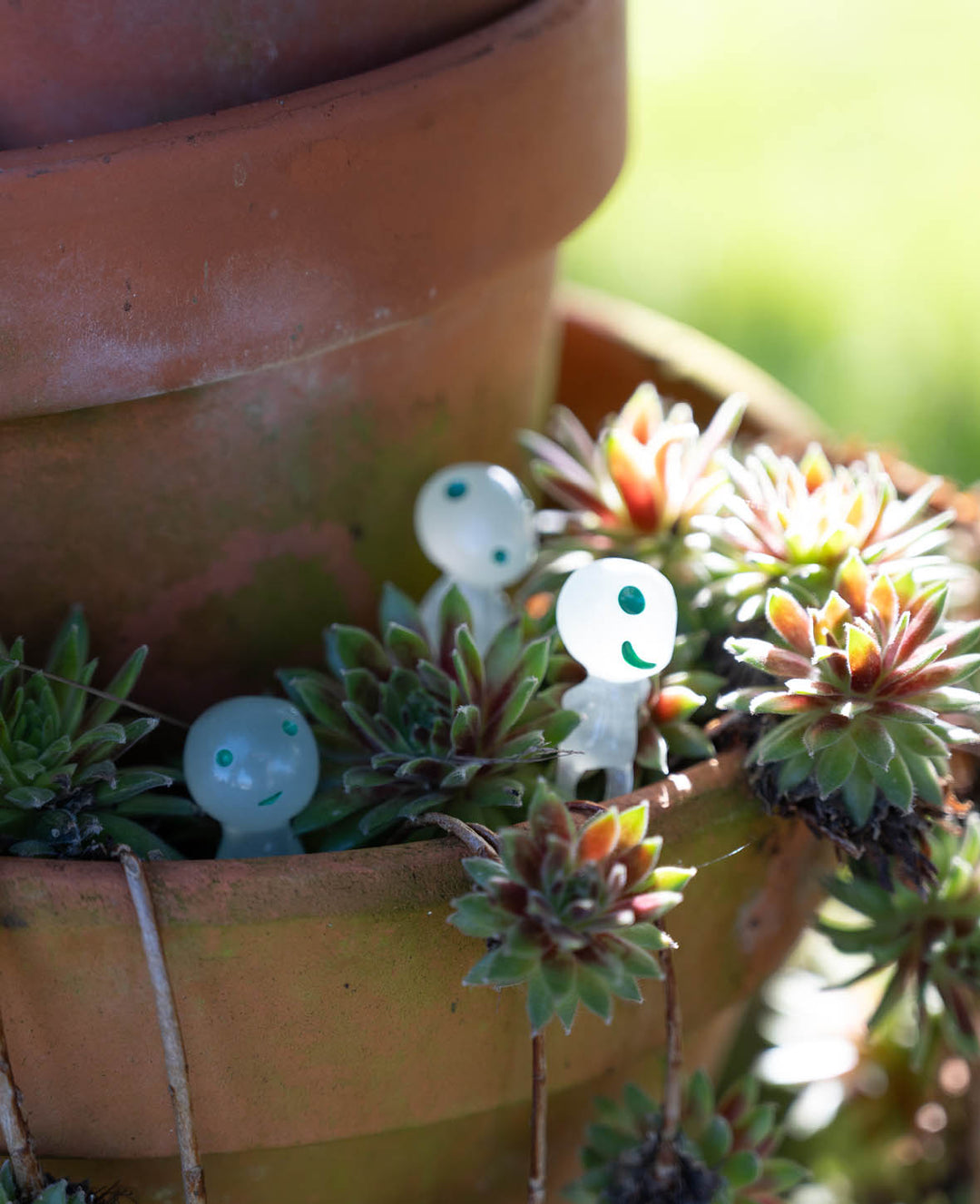 Figurines extraterrestres fluorescentes Décoration de jardin lumineuse, verte, 10 pièces