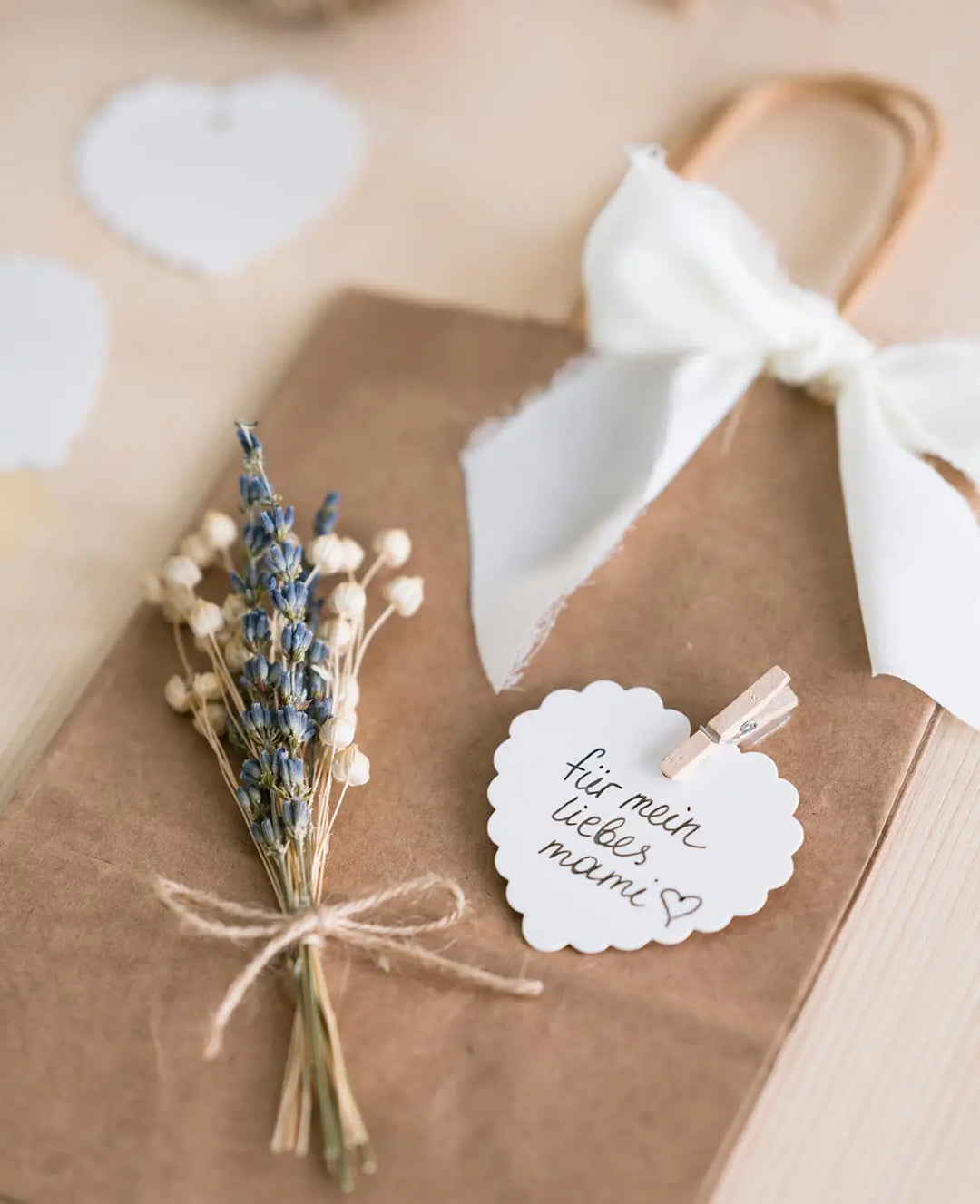 Kraft Paper Gift Bags, Brown, 21x15cm, 20 pcs.