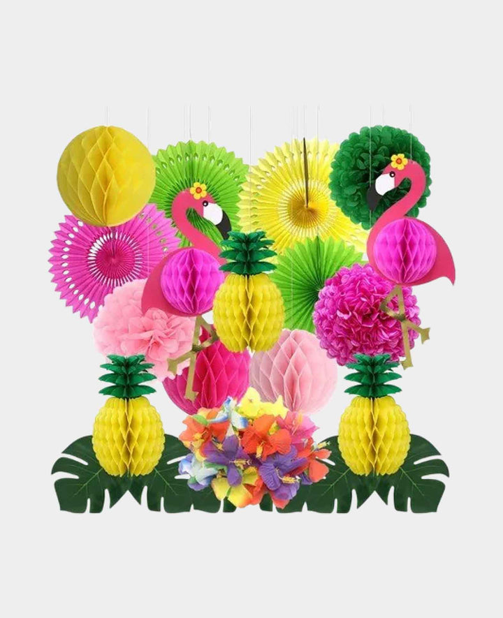 Flamingo &amp; Ananas Deko-Set – Perfekt für Sommerpartys