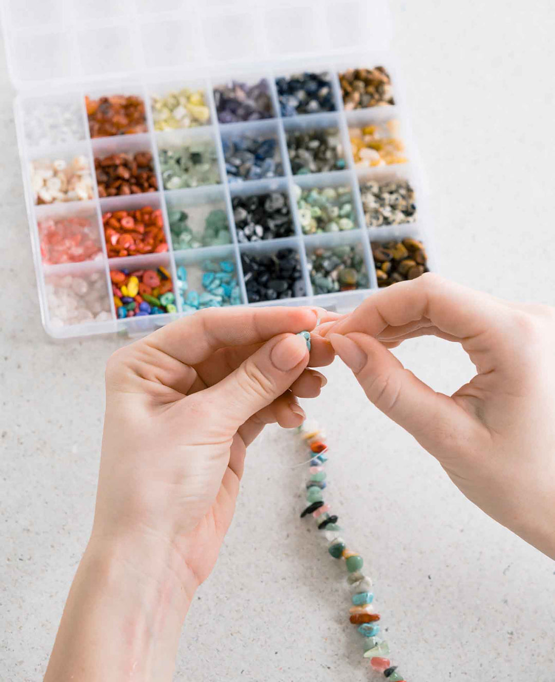 Kit de fabrication de bijoux en pierre naturelle, accessoires de bricolage, multicolore, 380 pièces