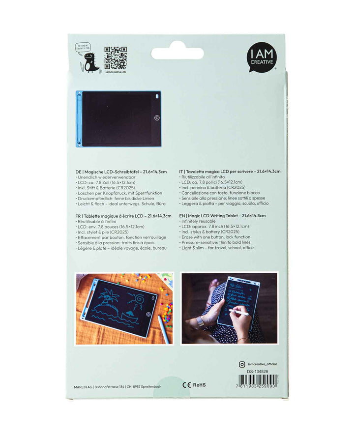 Magic LCD Writing Tablet with Magic Pen (incl. battery), 22x14.5cm