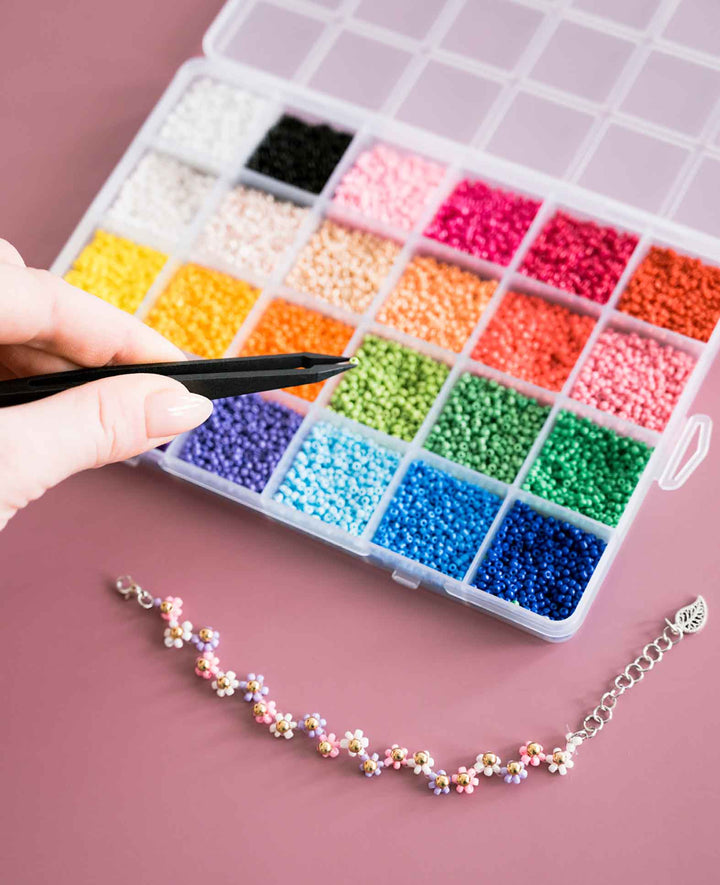 Perlen Schmuck Herstellungs Kit Zwischenperlen Armband / Ketten, 15-tlg.