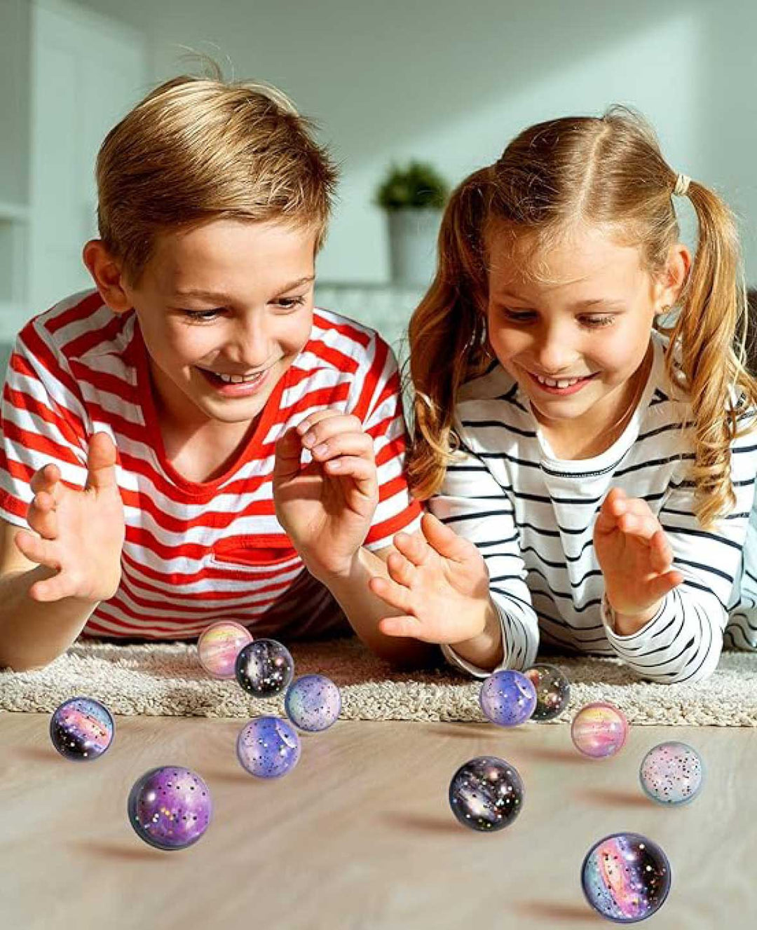 Gummi Ball Bouncing Hüpfball Spielzeug - Weltraum, Ø32mm, 20 Stk.