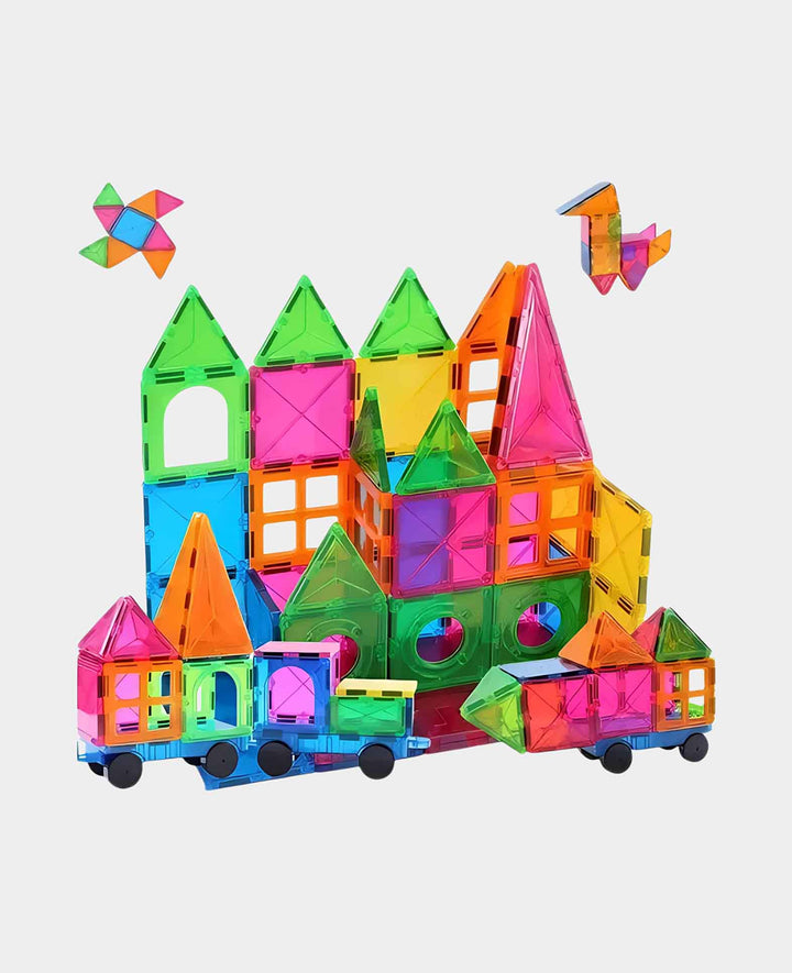 Magnet Bausteine Kinder Spielzeug Fliesen Lernspiel, 60-tlg.