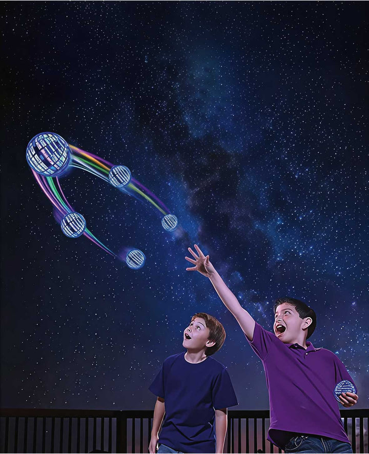 Flying USB Ball Magic Spinner with LED Lighting, Remote Control, Ø9cm