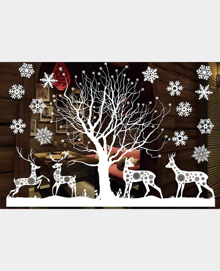 Fenster Aufkleber Weihnachtsdeko - Winter Wonderland, 50x35cm, 2er Set