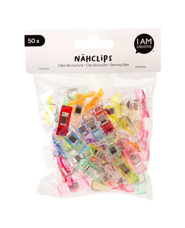Stoff Klammern Mercerie Näh Zubehör Mehrzweck Clips, Bunt, 50 Stk.