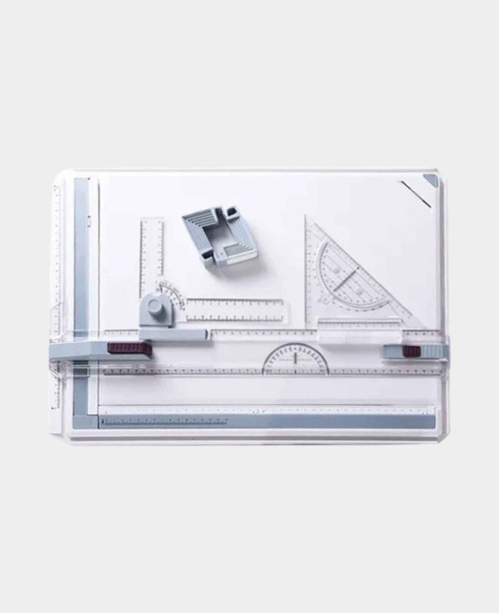 Table à dessin A3 architecture, planche à dessin avec règle parallèle et équerre