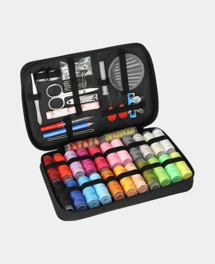 Näh Handwerk Kit Mercerie Zubehör Nadel / Faden / Massband + Etui, 94-tlg.