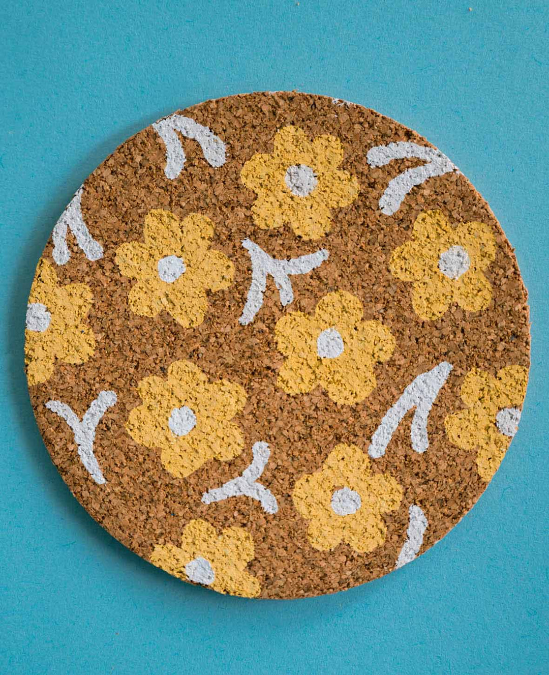 Sous-verres en liège, marron, Ø 90mm, 10 p.