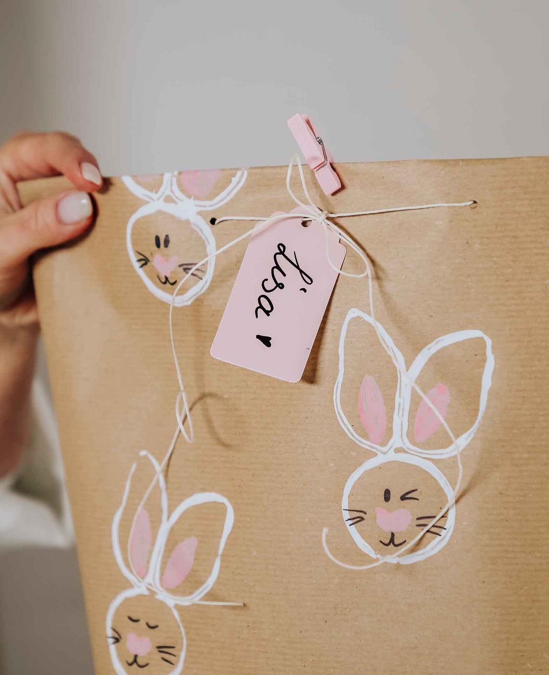 Geschenkanhänger in Papiertüte, 6 Stk.