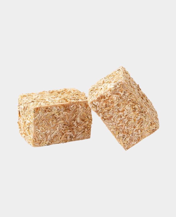 Miniature Hay Bales - For Crafts &amp; Play, 2 x 2 x 3 cm, 2 pcs.