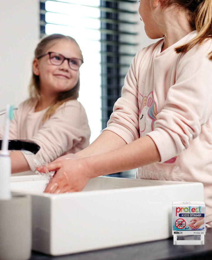 Protect Kids Stamp, Bacteria Design