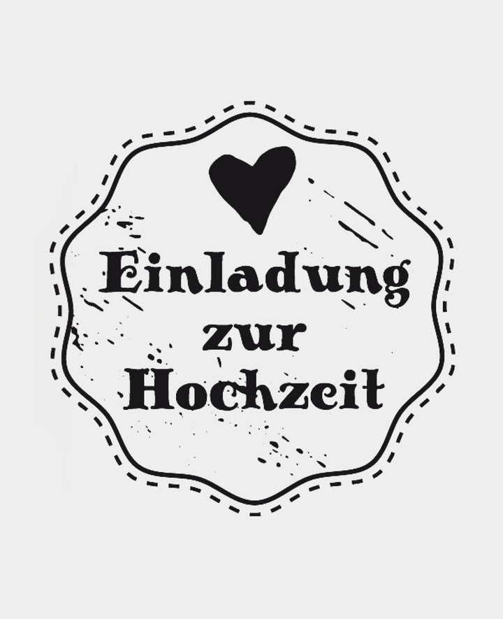 Woodies Motivstempel, Einladung zur Hochzeit I