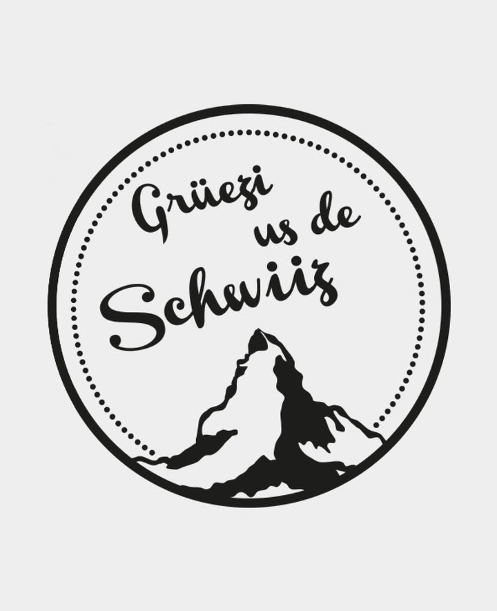 Woodies Motivstempel, Grüezi aus der Schweiz
