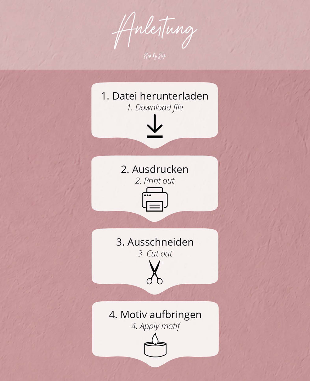 PDF-Vorlage zum Download, Motive Blumen