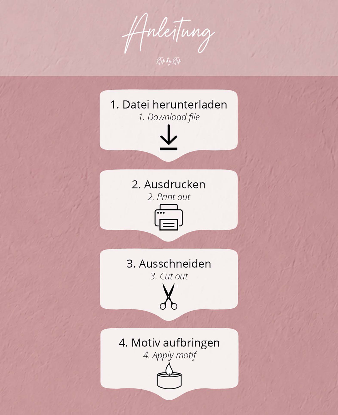 PDF-Vorlage zum Download, Motive Blumen