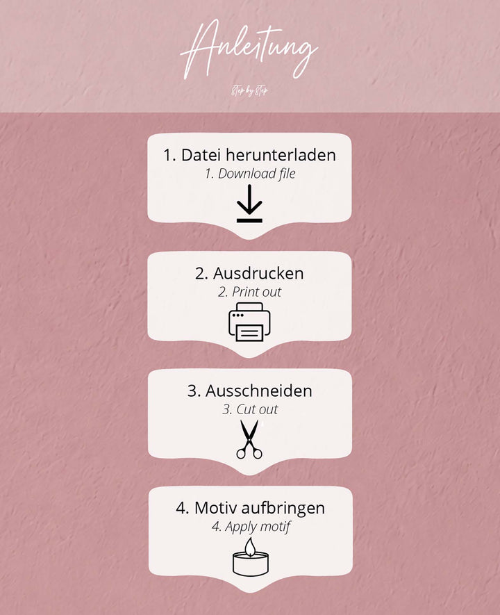 PDF-Vorlage zum Download, Motive Blumen