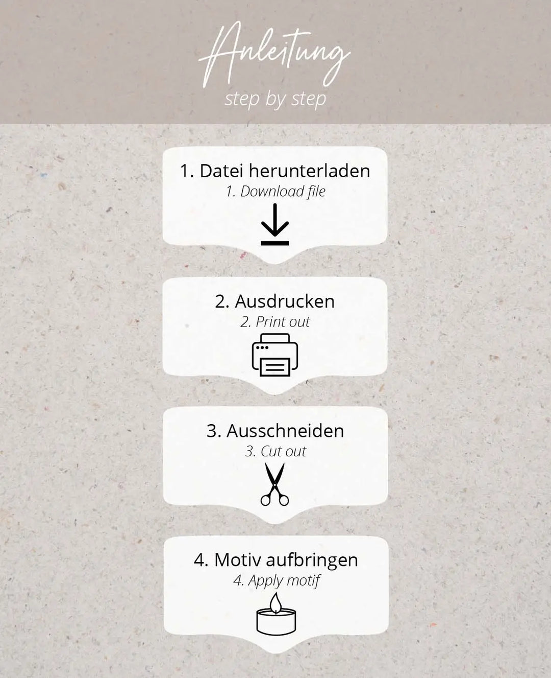 PDF-Vorlage zum Download für Wasserschiebefolien, Frühling und Ostern, A4 Format