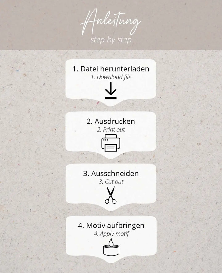 PDF-Vorlage zum Download für Wasserschiebefolien, Frühling und Ostern, A4 Format