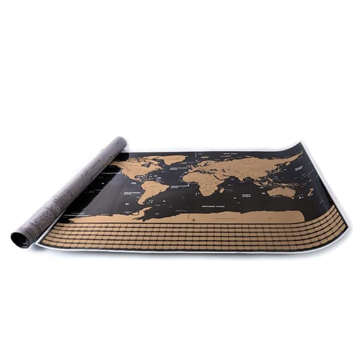 Scratch Off World Map Poster Black, 82x59cm