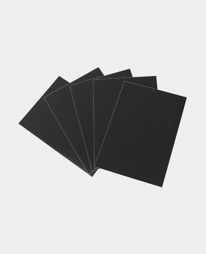 Tafelfolie selbstklebend, Folie für Wandtafel mit Kreide beschreibbar,  Schwarz, 45 cm x 2 m, inkl. 5 Kreiden, gerollt - I AM CREATIVE