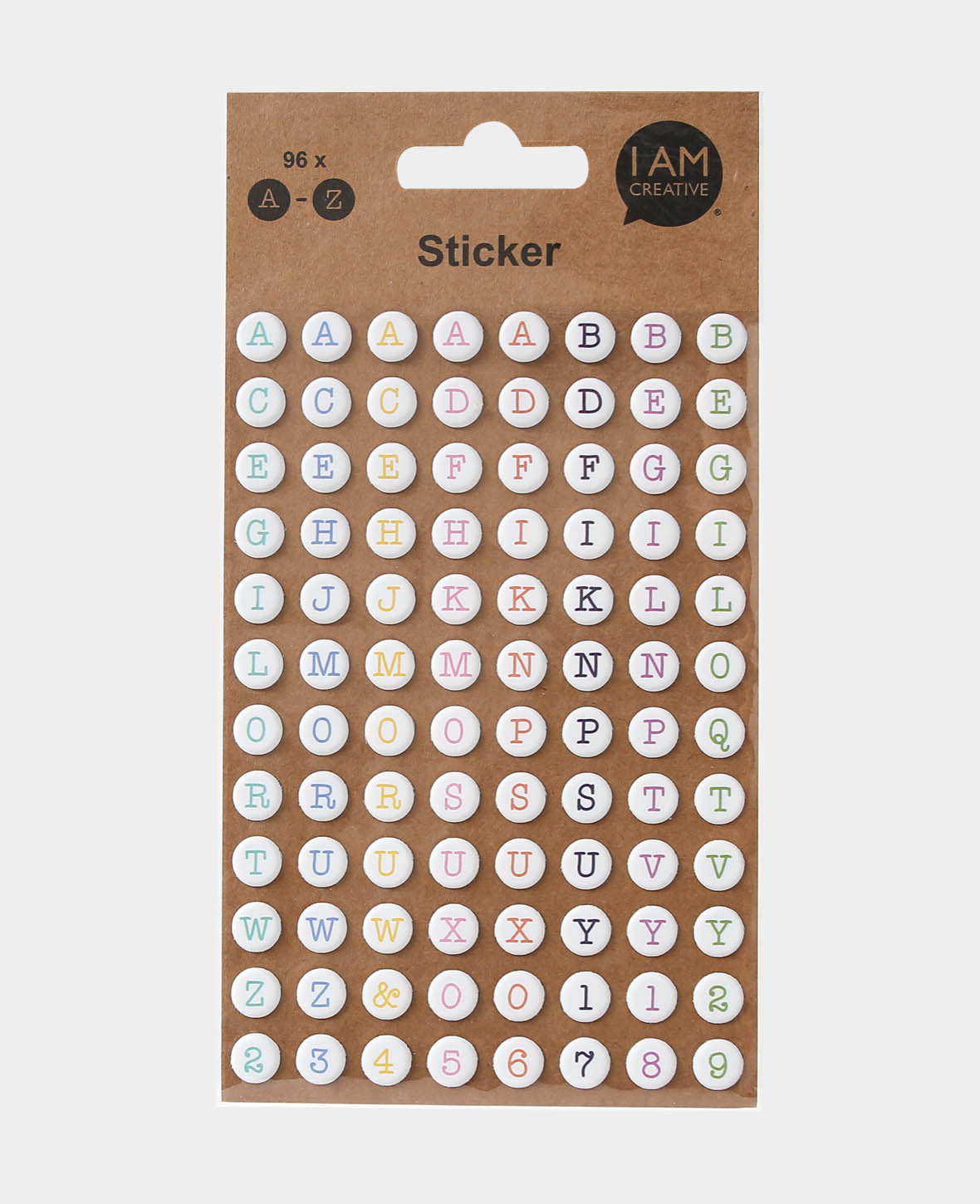 ABC Alphabet Buchstaben Sticker Aufkleber Set zum Basteln Spielen