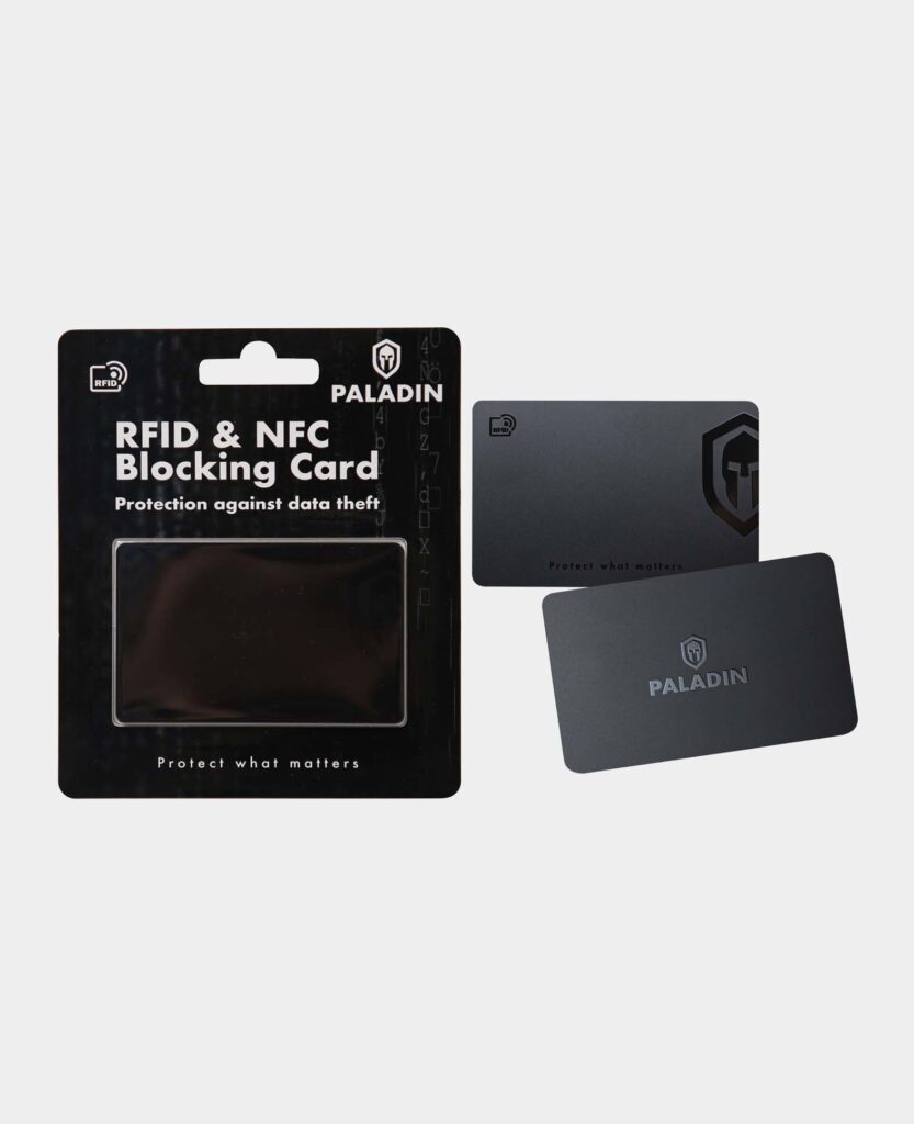 NFC / RFID Blocking Card, Blocker Karte im Kreditkatenformat zum Schutz vor  Datendiebstahl, 85 x 55 x 1 mm, Grau, 1 Stk. - I AM CREATIVE
